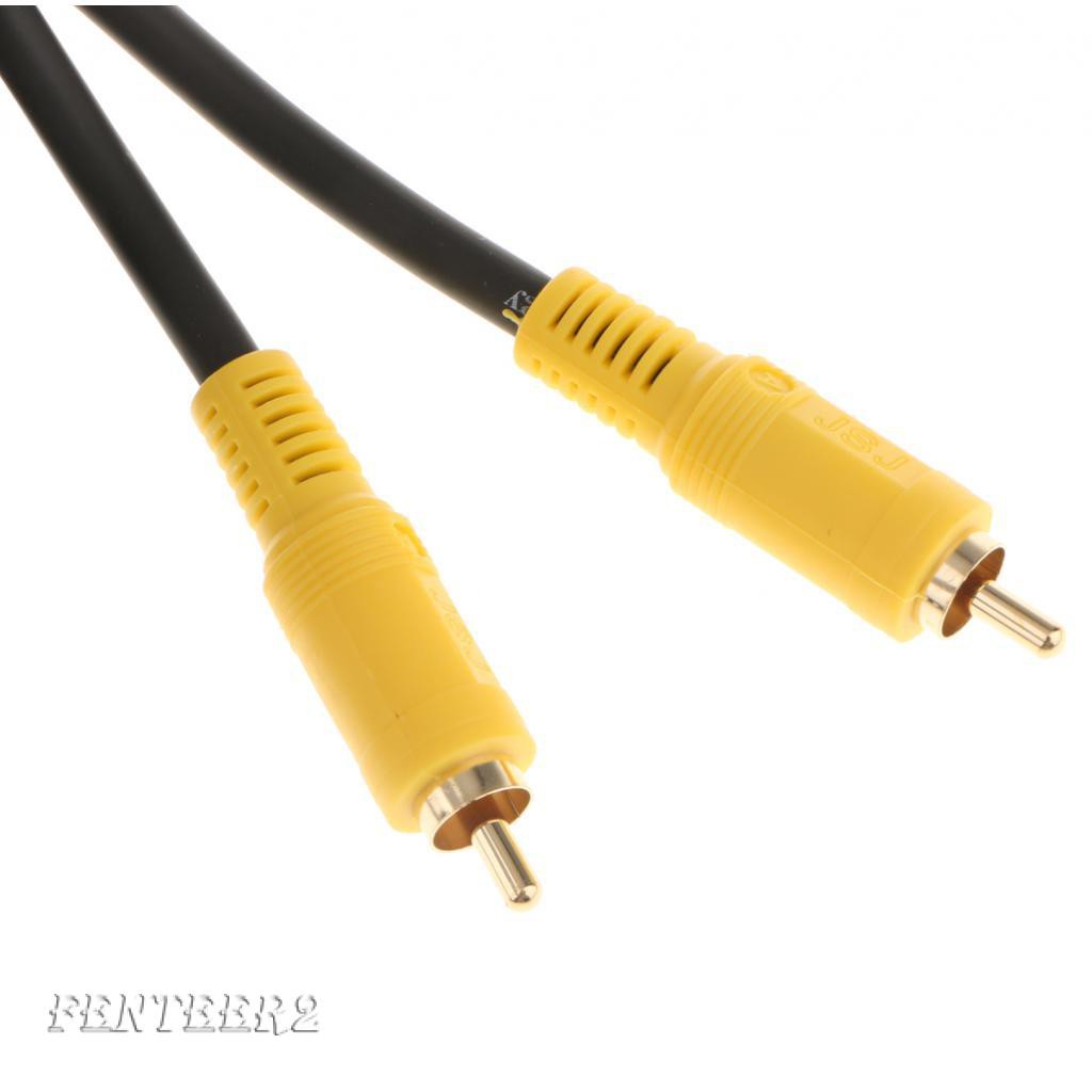 (fenteer2 3c) Dây Cáp Mạ Vàng 24k Coaxial Rca 75 Ohm Cho Tv