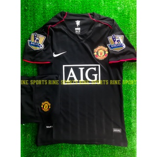 Hàng Thailand Super - Bộ Áo bóng đá MU sân khách màu đen mùa 1998 - Manchester United chuẩn thi đấu