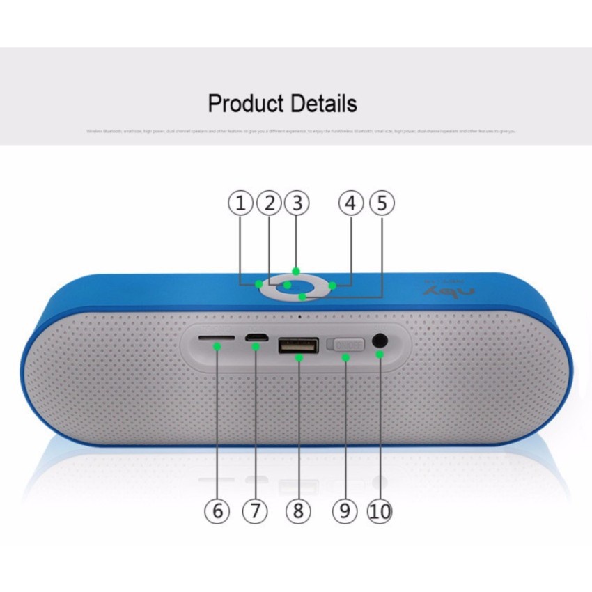 LOA BLUETOOTH MINI NBY-18 HỖ TRỢ THẺ TF -dc2827