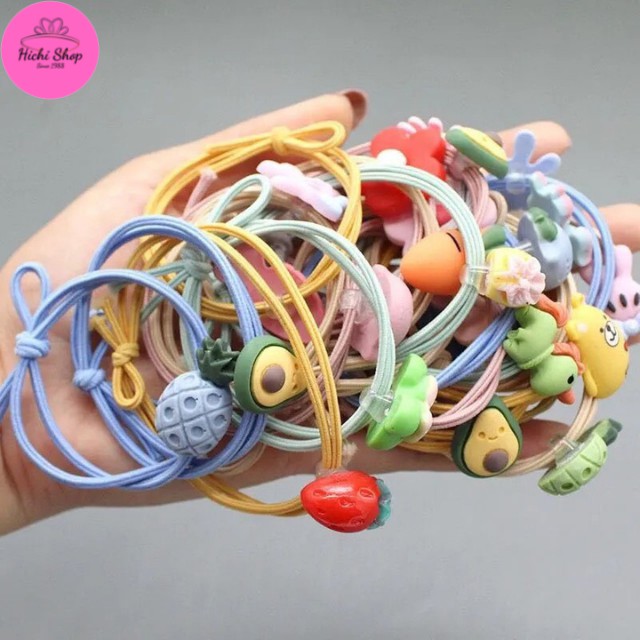 [GIÁ SIÊU RẺ] Set 5 Dây Buộc Tóc Hichi Phong Cách Hàn Quốc Dây Buộc Tóc Giá Rẻ