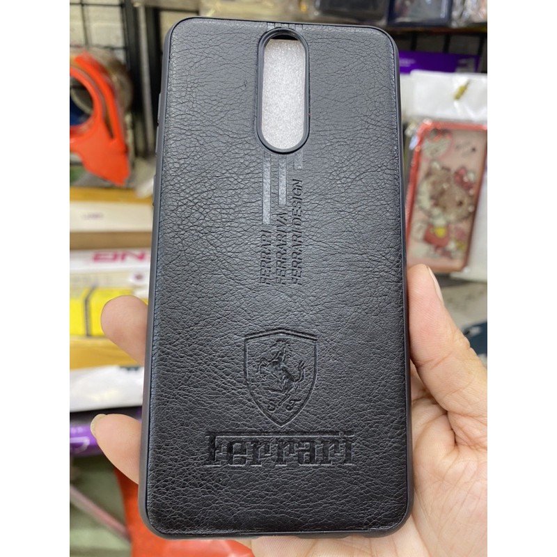 Ốp Huawei Novo 2i kiểu da in logo