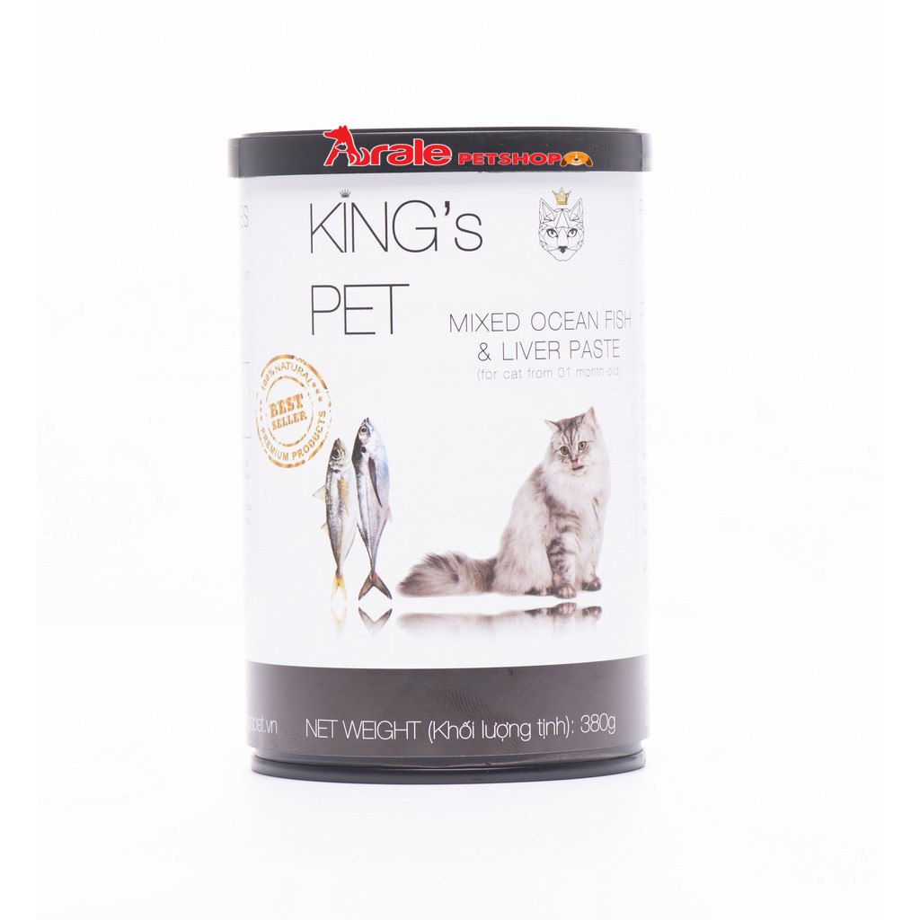 PATE KING PET CHO CHÓ MÈO NHIỀU VỊ - 380G