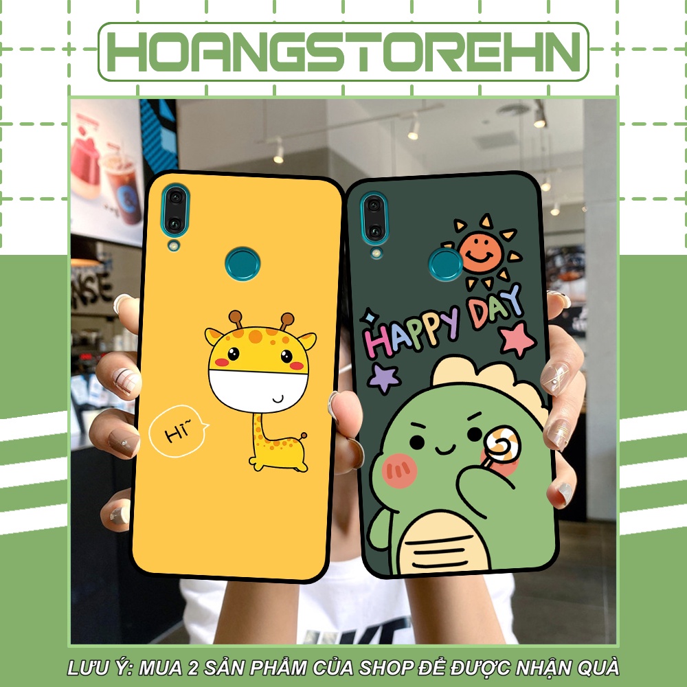 Ốp Huawei Y9 2019 / Y9 Prime 2019 in hình quả bơ, hươu, khủng long siêu dễ thương