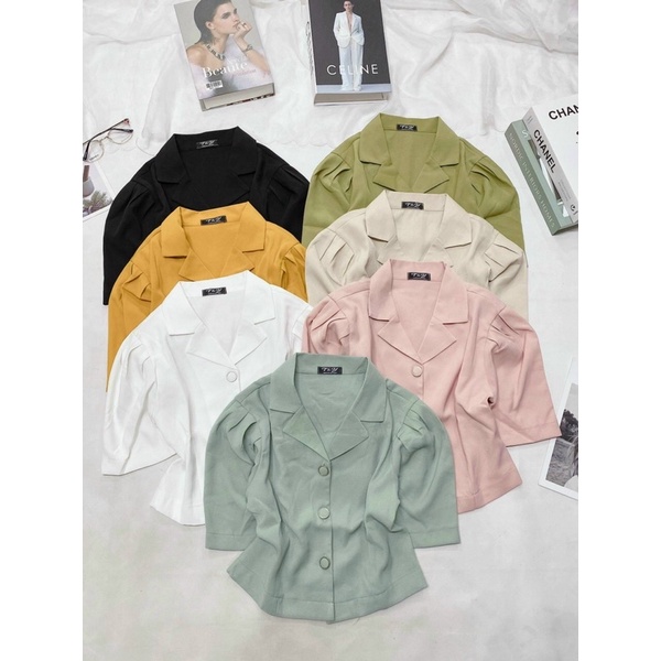 ÁO KIỂU THIẾT KẾ FORM NGẮN