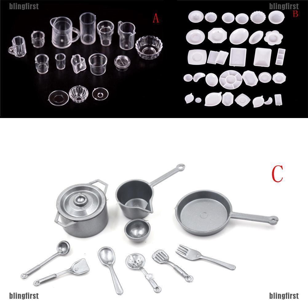 Bộ Dụng Cụ Nhà Bếp 10 / 15 Món Đồ Dùng Nhà Búp Bê
