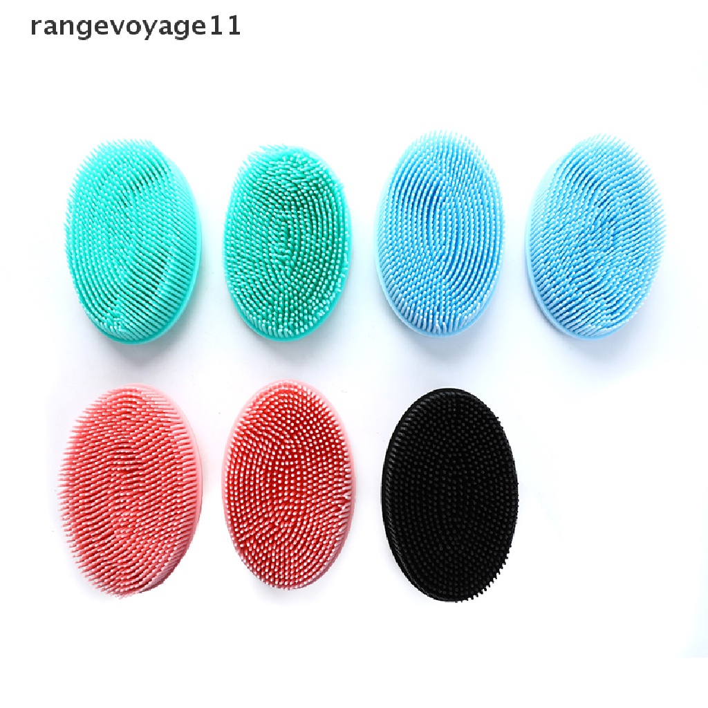 Cọ tắm rửa làm sạch cơ thể mát xa khô bằng silicone dành cho em bé