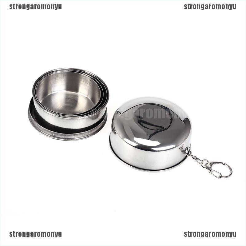 Bình Nước Inox 240ml Có Thể Gấp Gọn Tiện Lợi Khi Đi Du Lịch