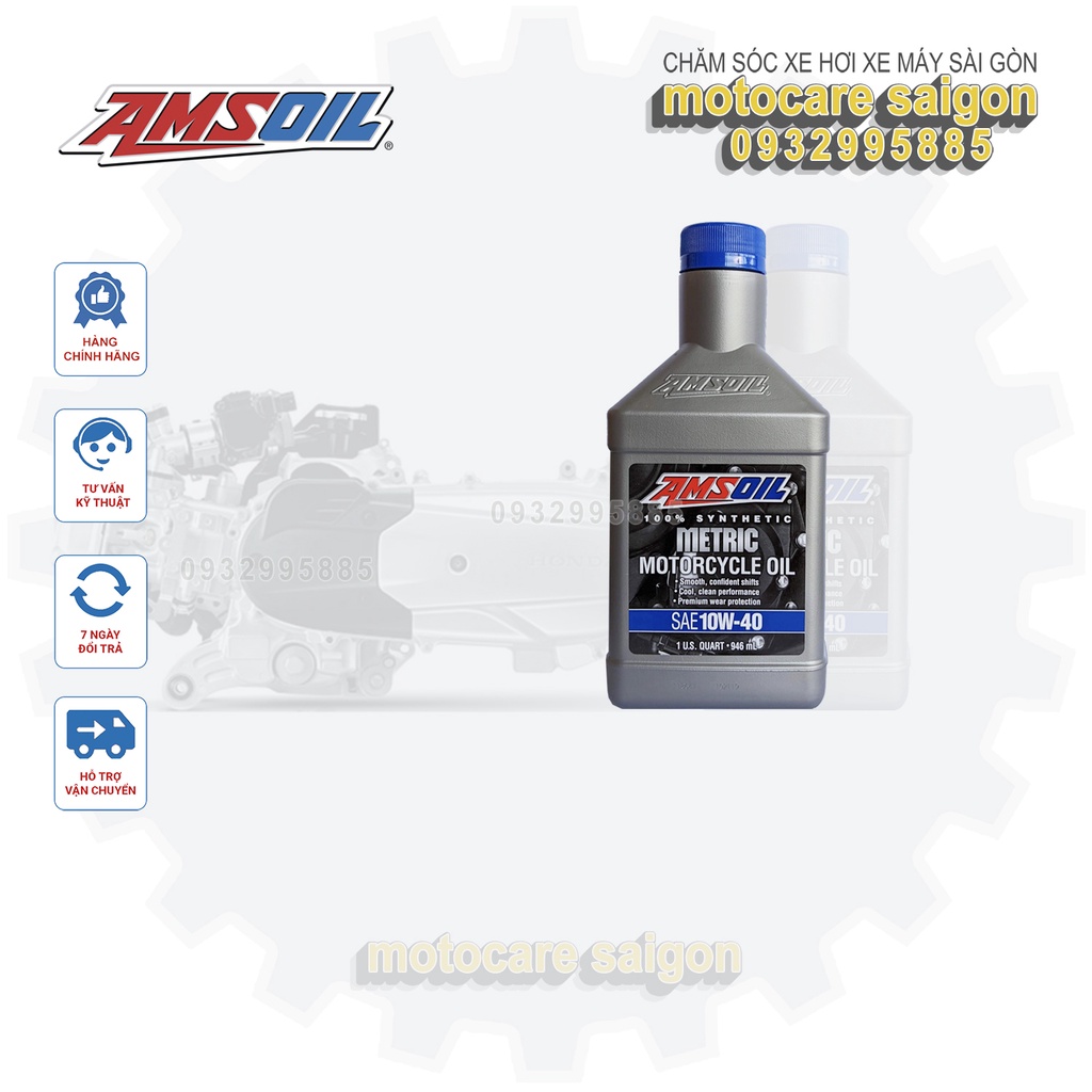 NHỚT AMSOIL METRIC 10W40 DÀNH CHO XE SỐ MOTO PKL