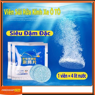 Viên Sủi Rửa Kính O Tô tẩy sạch kính, tạo hiệu ứng lá sen