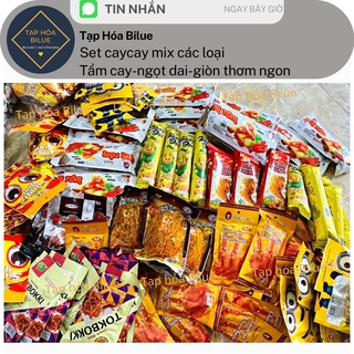 Combo đồ ăn vặt cay ngọt 10 gói , đồ ăn vặt cổng trường set ăn vặt mix cay cay đồ ăn vặt tuổi thơ siêu hot nội địa