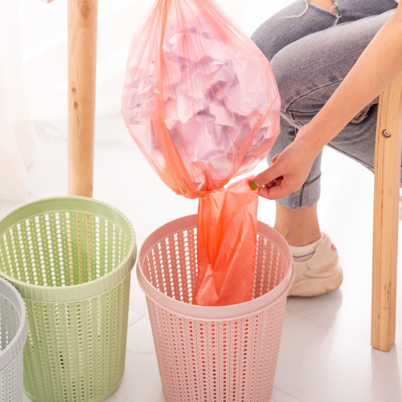 Túi Rác Giá Rẻ Không Quai Kích Thước 45 x 50 cm, Túi Nilon Dùng Được Cho Thùng Rác Tự Động Thông Minh Sara