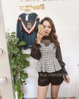 Sét áo kẻ dạ