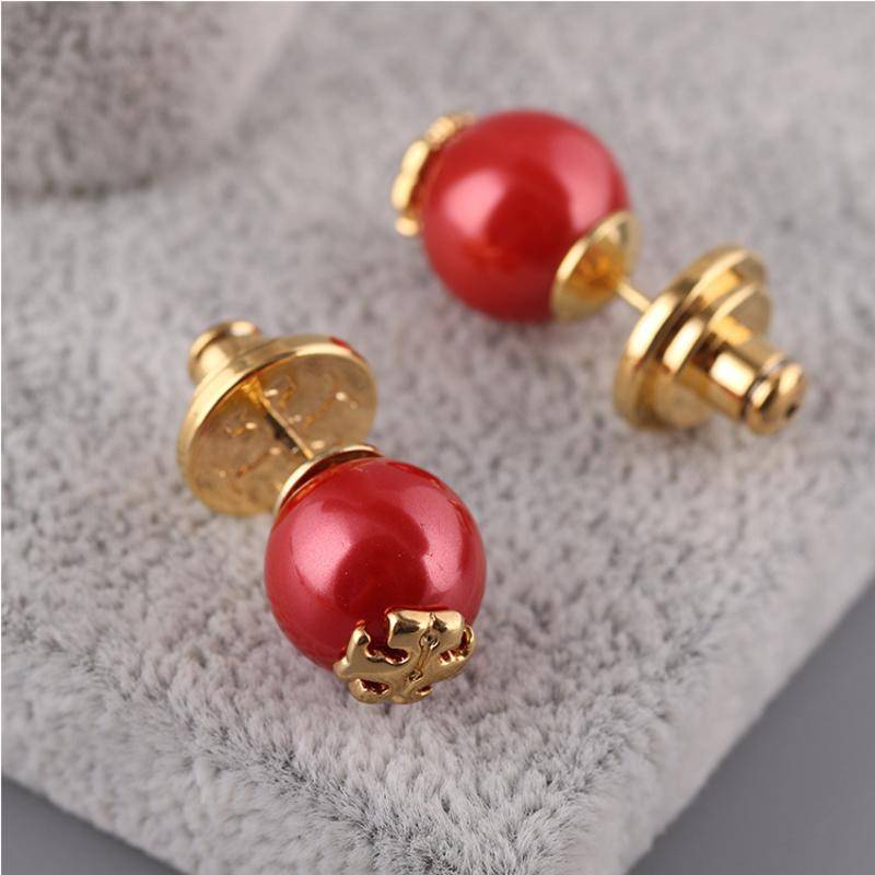 Bông tai tory burch TB đính ngọc trai sang trọng