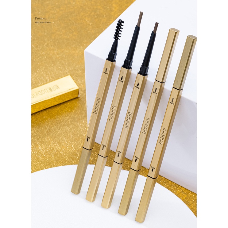 Bút Kẻ Lông Mày Hai Đầu Chống Thấm Nước Lâu Trôi Tự Nhiên Với 6 Màu Lựa Chọn