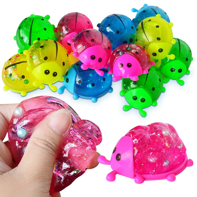 (6 MÀU) Slime hình CON BỌ CÁNH CAM NG0C TRAI nhiều màu cực đẹp thiết kế độc đáo ấn tượng Đồ chơi Slam Gudetama