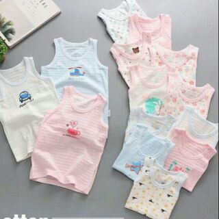 Áo ba lỗ cotton hàng quảng châu cho bé