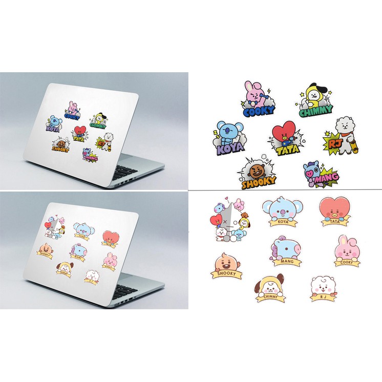 Sticker bangtan A3 S30T1 chống thấm nước decal sticker dán laptop mũ bảo hiểm xe sticker cao cấp chủ đề