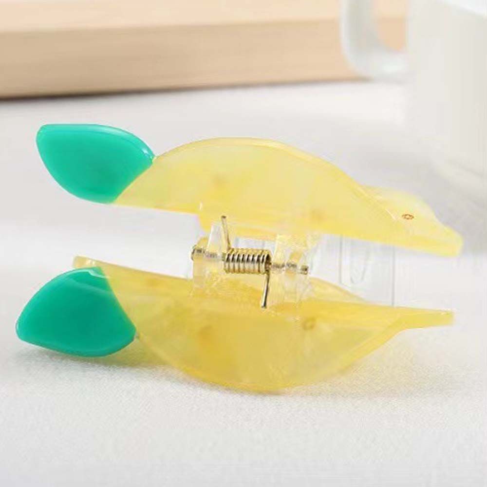 1 Kẹp Tóc Hình Hoa Cúc / Trái Cây / Quả Dứa / Quả Chanh Bằng Acrylic Dễ Thương Phong Cách Hàn Quốc