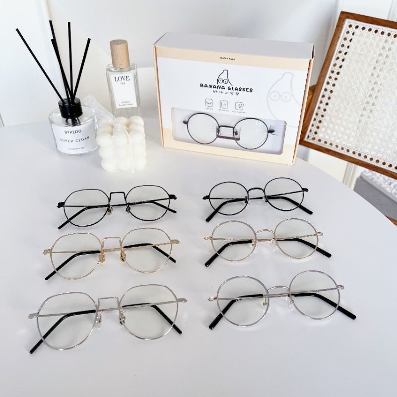 Kính Chống Ánh Sáng Xanh và Tia UV BANANA GLASSES Hàn Quốc - Gọng BETA TITAN