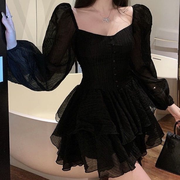 Chân Váy Voan Chữ A Lưng Cao Thời Trang Hàn Quốc Cho Nữ