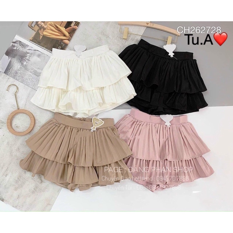  Chân váy xếp li 2 tầng 963