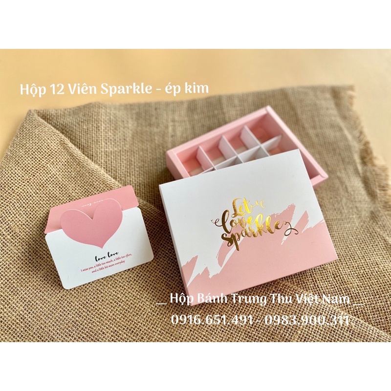 Hộp socola  12 viên kèm túi