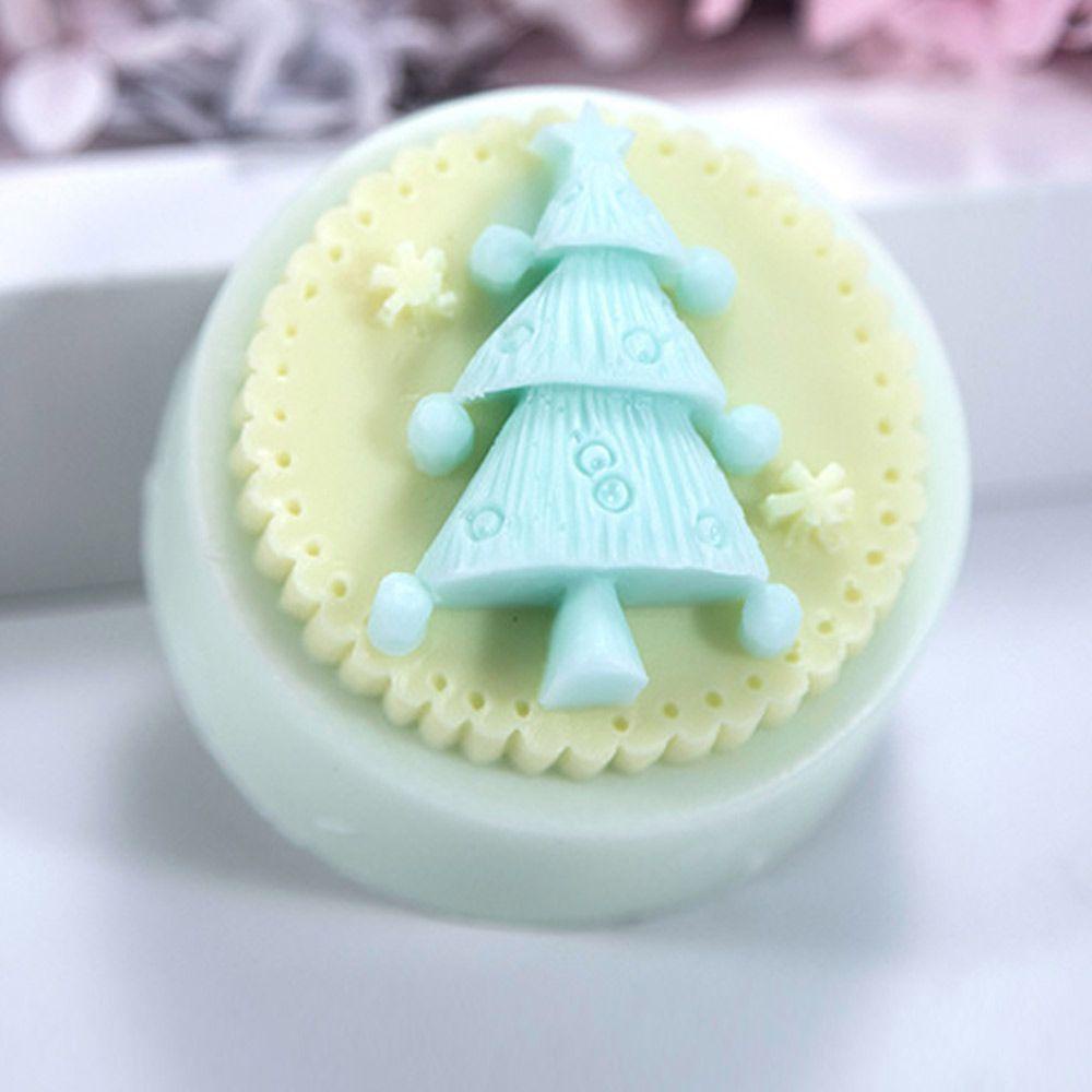 Khuôn Làm Xà Phòng Silicone Hình Cây Thông Giáng Sinh Đa Năng