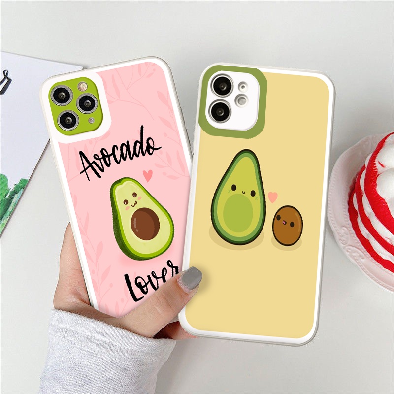 Ốp lưng iphone quả bơ cạnh vuông dẻo ip 6splus/7/7plus/8/8plus/x/xr/xs/11/12/pro/max/plus/13promax tr141