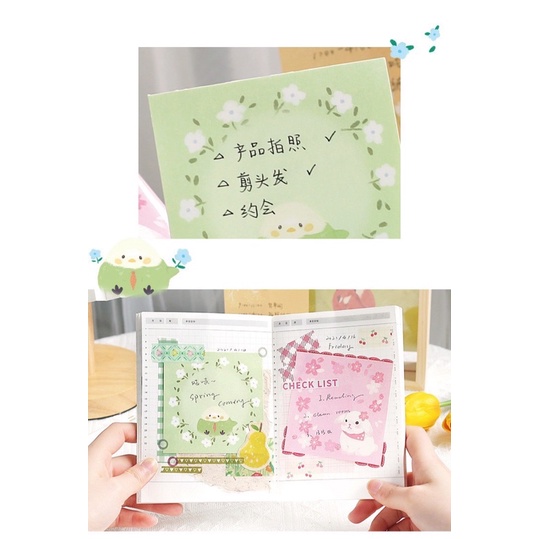 Giấy note ghi chú CARD LOVER 100 tờ hình động vật dễ thương