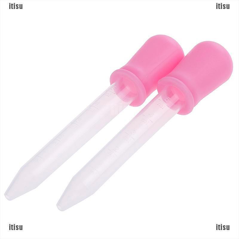 Set 2 Ống Bơm Chất Lỏng Bằng Silicone Cho Bé Uống Thuốc