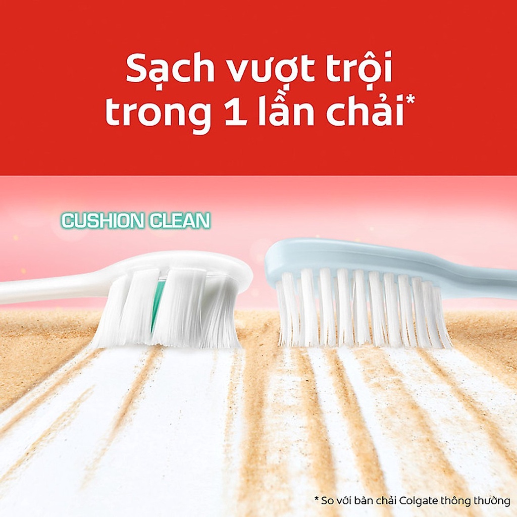 Bàn Chải Đánh Răng Colgate Cushion Clean Công Nghệ Tạo Bọt Kem Siêu Mịn