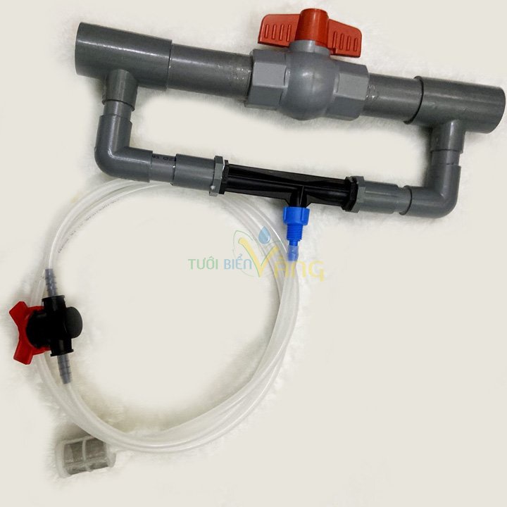 Bộ châm phân ống pvc 34 dùng trong hệ thống tưới