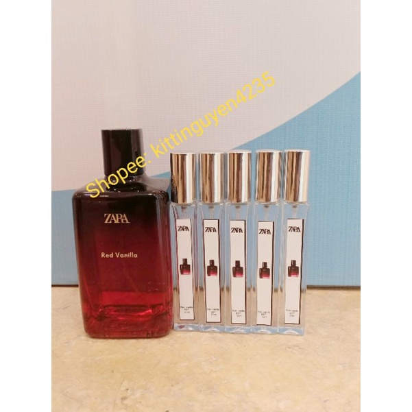 Chai chiết 10ml Red vanilla/Wonder rose/Nuit/Pink