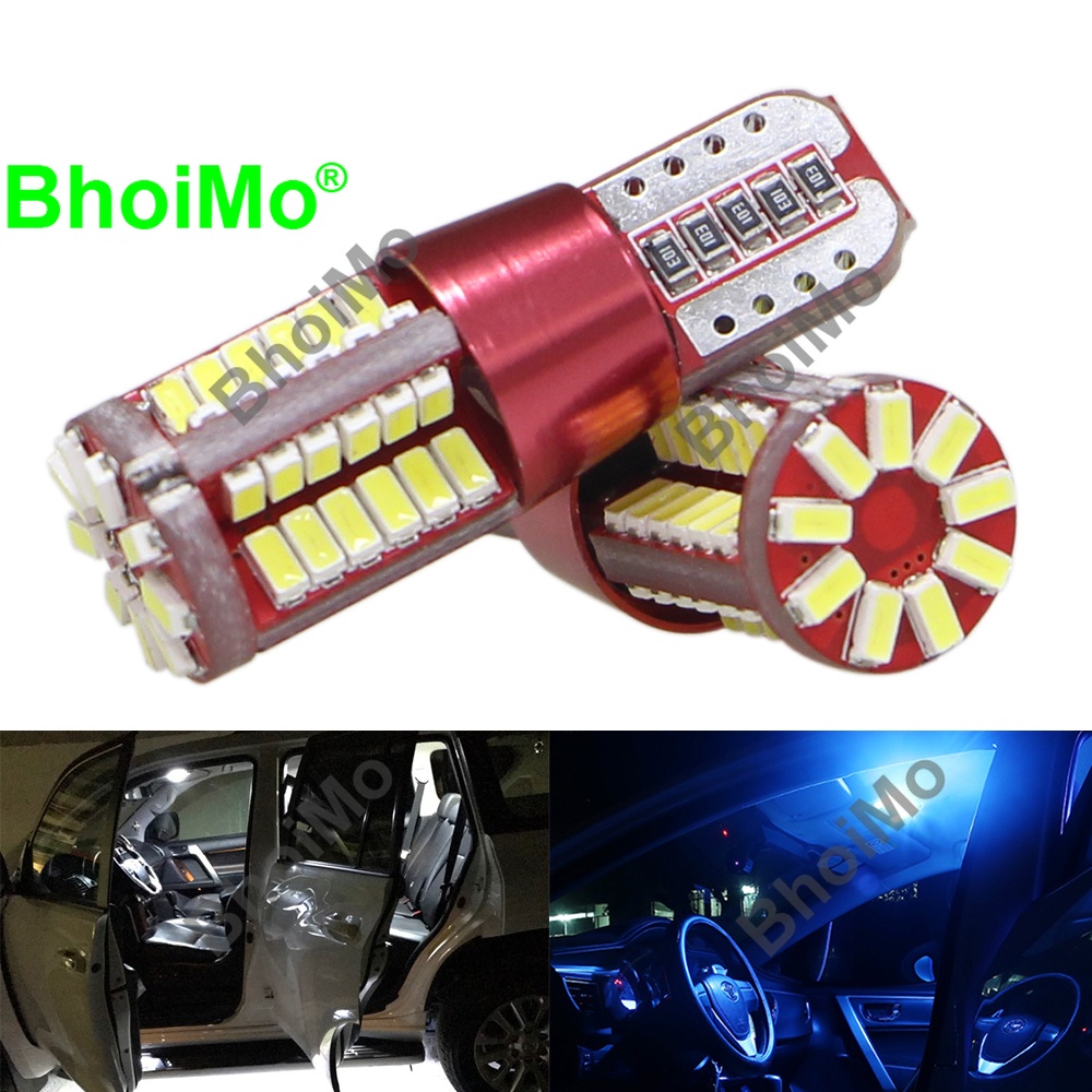 Bóng Đèn Led Bhoimo 57smd T10 W5W 194 Led 3014 Dc12V Cho Xe Hơi / Xe Tải