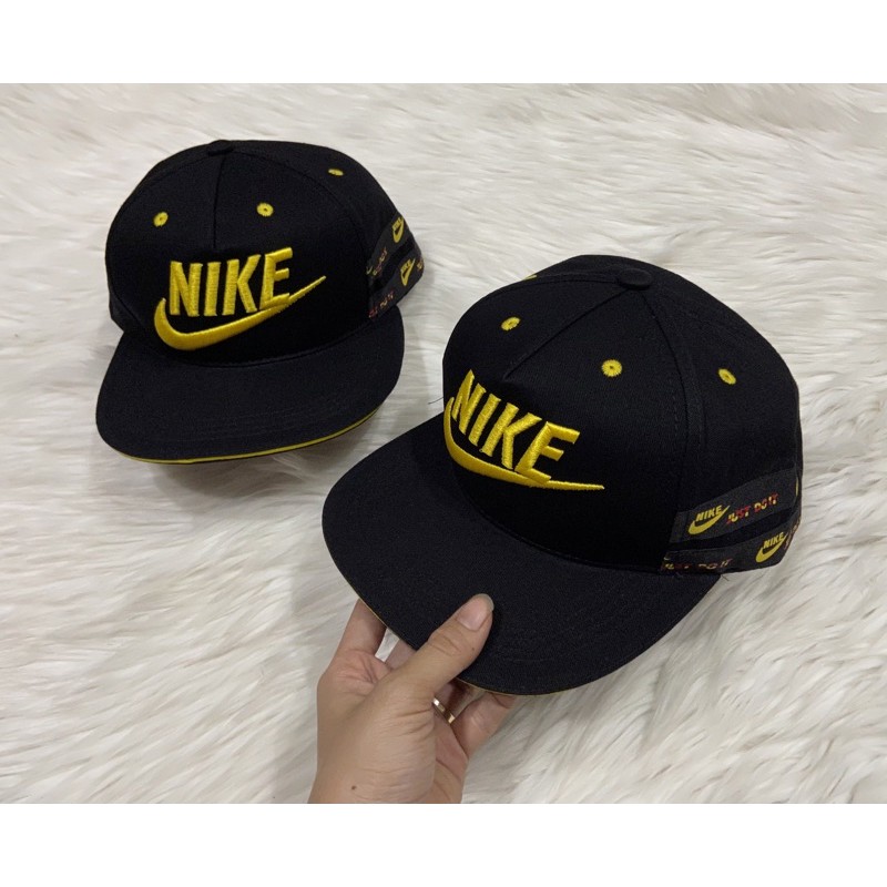 MŨ SNAPBACK, HIPHOP THÊU NYKE VÀNG THỜI TRANG