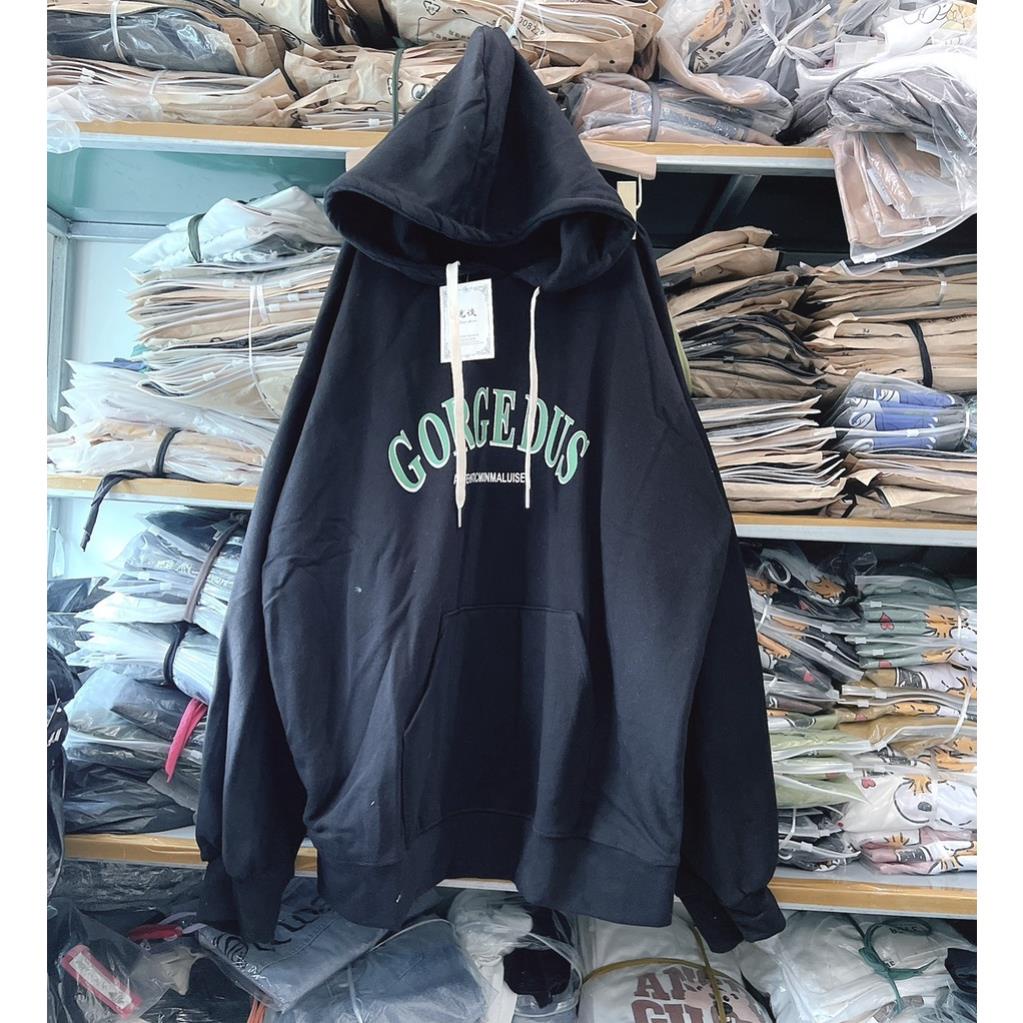 Khaocs Nỉ Hoodie Oversize Chống Nắng Chữ Arrl Unisex Dáng Rộng Mũ To Tay Bồng Uzzlang Basic