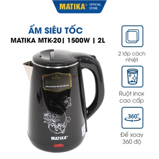 Ấm siêu tốc 2l 1500w matika mtk-20