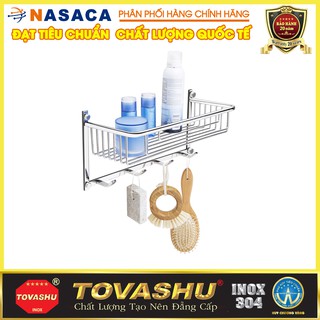 Kệ lưới TOVASHU đa năng có móc 304-LU1 (Inox 304 - Bảo hành 20 năm)
