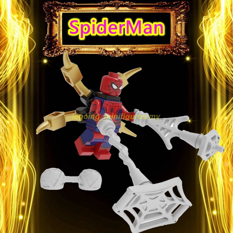 Bộ đồ chơi khối lắ́p ráp Lego mô hình nhân vật hoạt hình Spider-Man: Into the Spider-Verse độc đáo