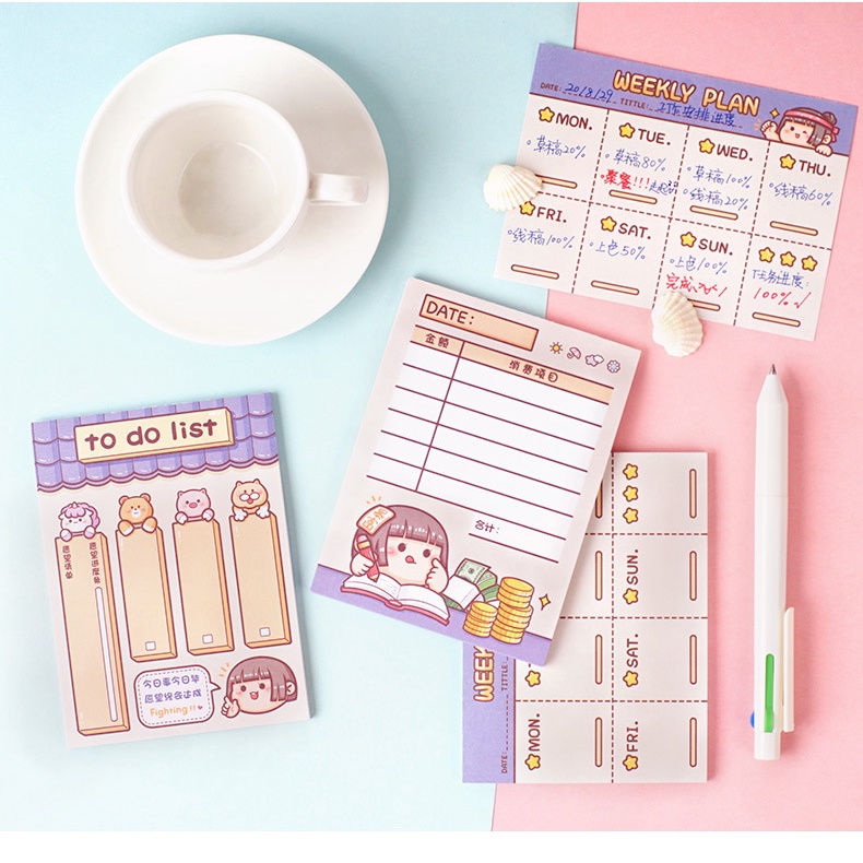 Nhãn Dán Ghi Chú Nhỏ Nhắn Dễ Thương Trang Trí Sổ Tay