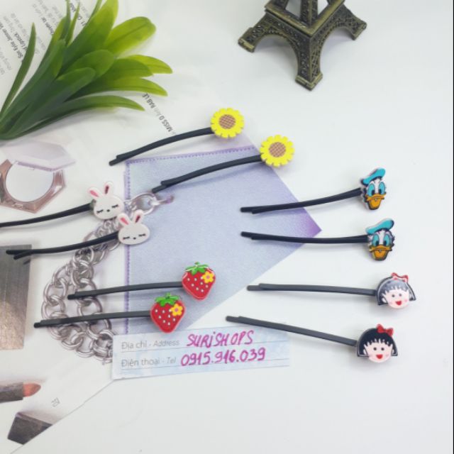 2 Kẹp Tóc Mái Hàn Quốc Siêu Yêu