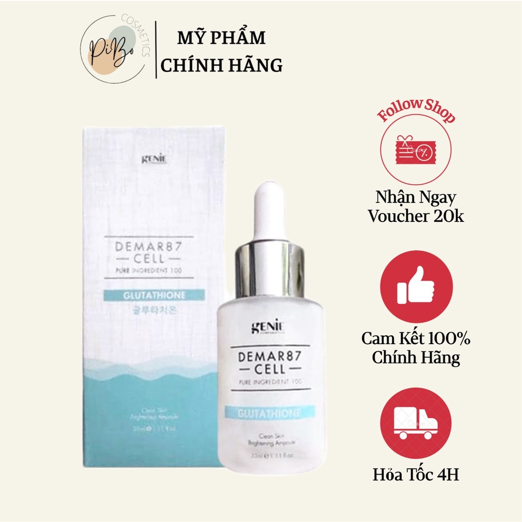 Serum Truyền Trắng Da Genie Ampoule Glutathione – Hàn Quốc