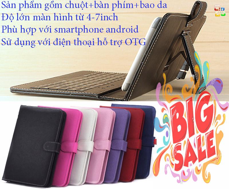 Bao Da Bàn Phím Kèm Chuột Máy Tính Bảng Từ 4.5-8 Inch Có Thể Lướt Wed Chơi Game | BigBuy360 - bigbuy360.vn