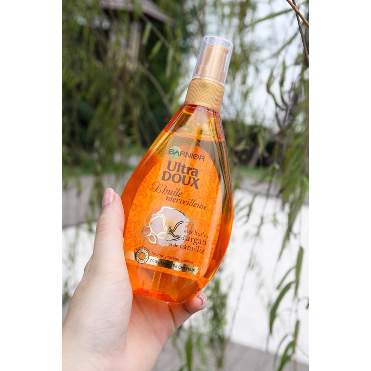 Dầu dưỡng tóc Garnier Ultra Doux Huile Merveilleuse (hàng nội địa Pháp) |  Shopee Việt Nam