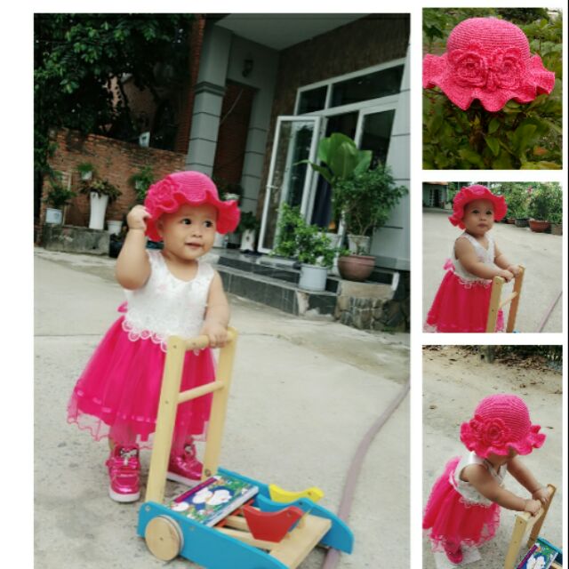 NÓN LEN CHO BÉ GÁI TỪ 1 ĐẾN 5 TUỔI