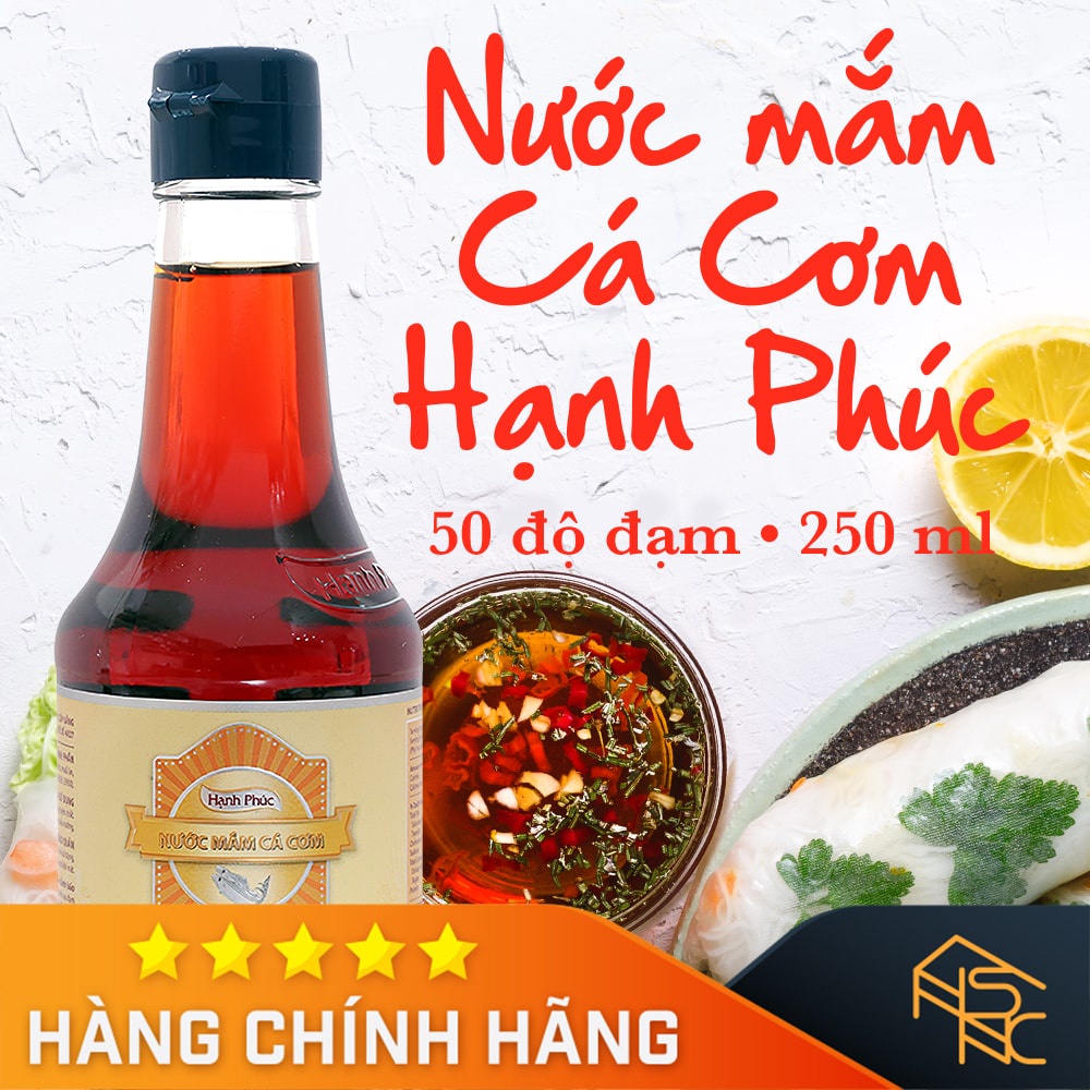 Nước mắm Cá Cơm Hạnh Phúc 50 độ đạm - 250ml