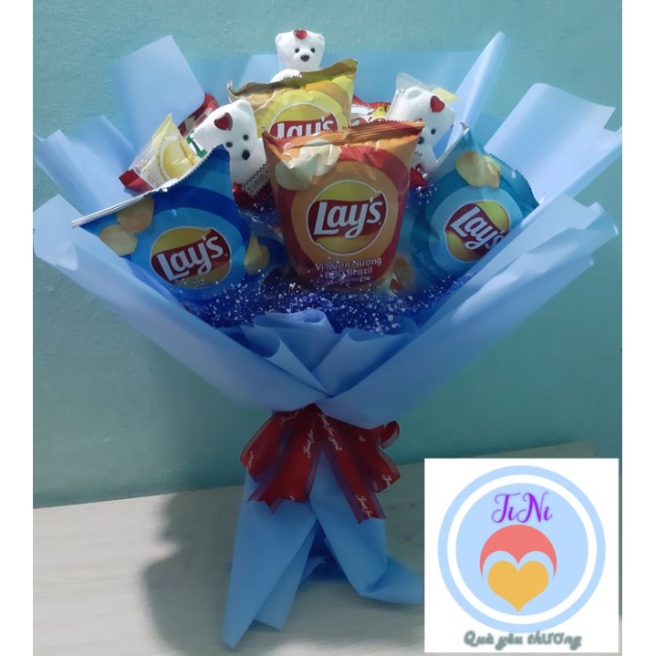 Bó hoa phối snack