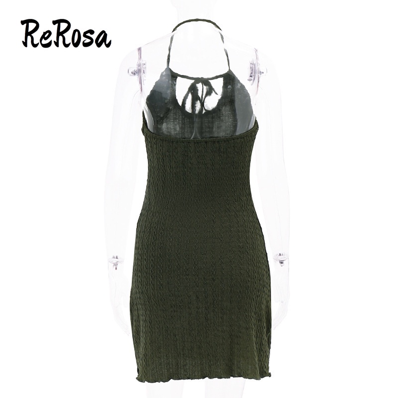 Đầm Cổ Yếm Nhún Bèo Thiết Kế Xếp Ly Thời Trang Trẻ Trung Cho Nữ