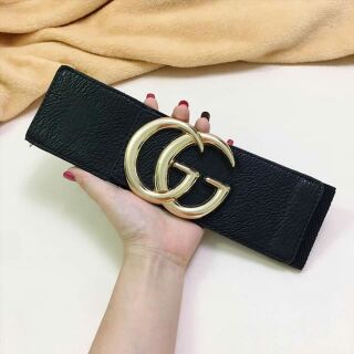 Thắt lưng chun to bản khóa chữ GG