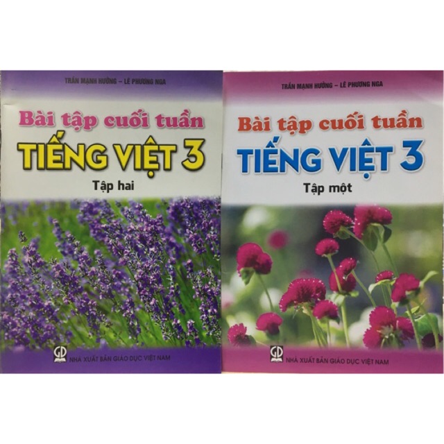 Sách Bài tập cuối tuần Tiếng việt 3 (tập 1+2)